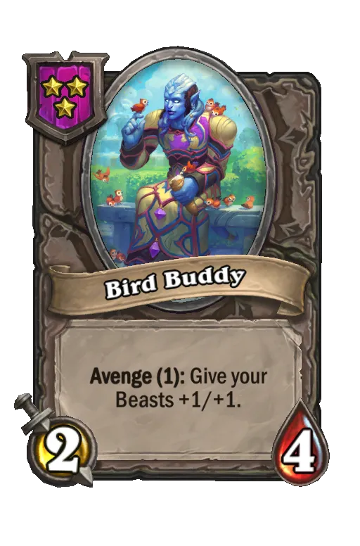 Card text: Avenge (1): Give your Beasts +1/+1.