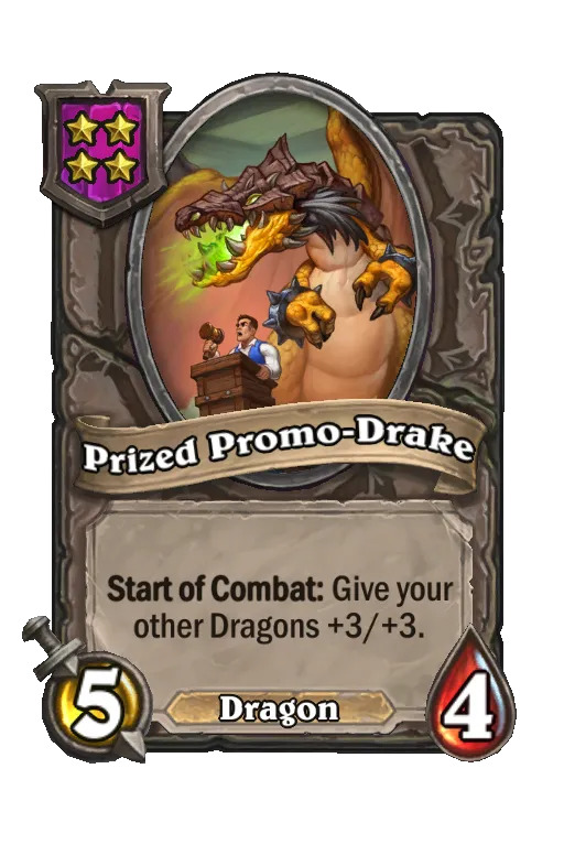 Card text: Start of Combat: Give your other Dragons +3/+3.