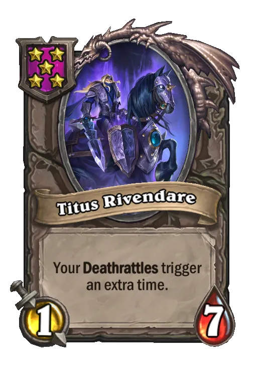 Card text: Your Deathrattles trigger an extra time.