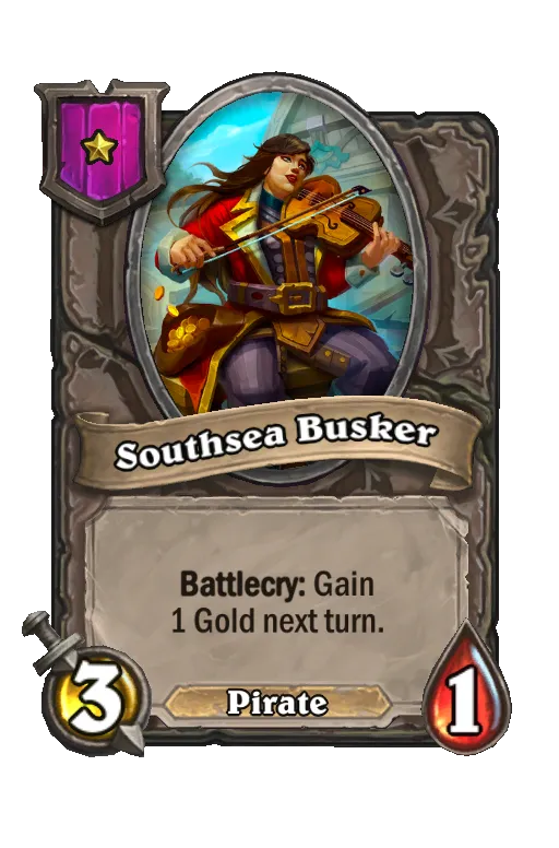 Card text: Battlecry: Gain 1 Gold next turn.