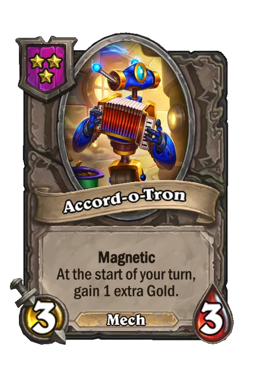 Card text: Magnetic. At the start of your turn, gain 1 extra Gold.