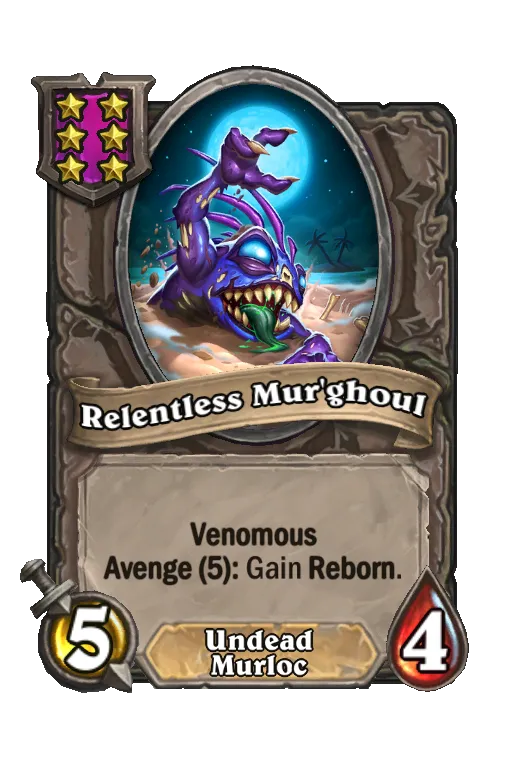 Card text: Venomous. Avenge (5): Gain Reborn.