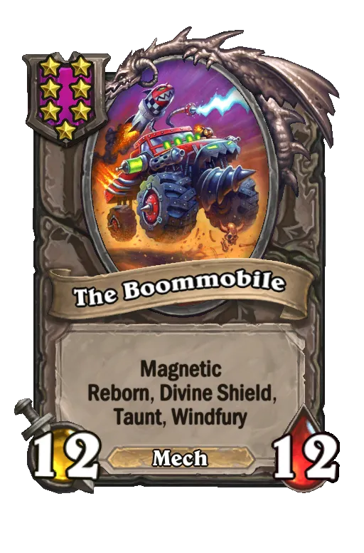 Card text: Magnetic, Reborn, Divine Shield, Taunt, Windfury