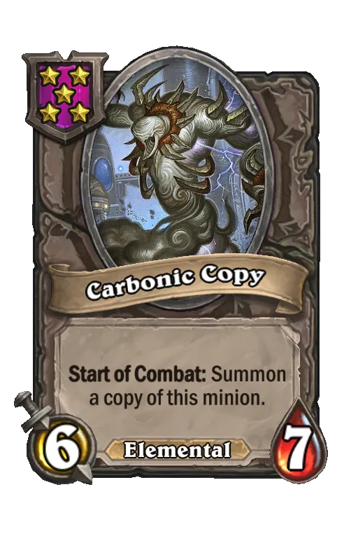 Card text: Start of Combat: Summon a copy of this minion.