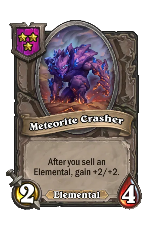 Card text: After you sell an Elemental, gain +2/+2.