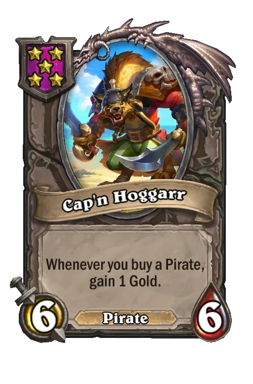 Card text: Whenever you buy a Pirate, gain 1 Gold this turn only.