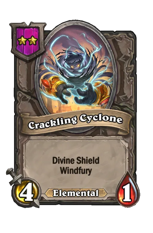 Card text: Divine Shield Windfury
