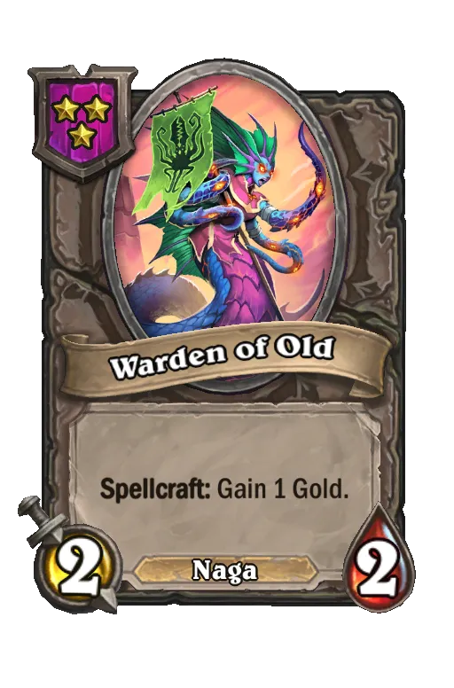 Card text: Spellcraft: Gain 1 Gold.