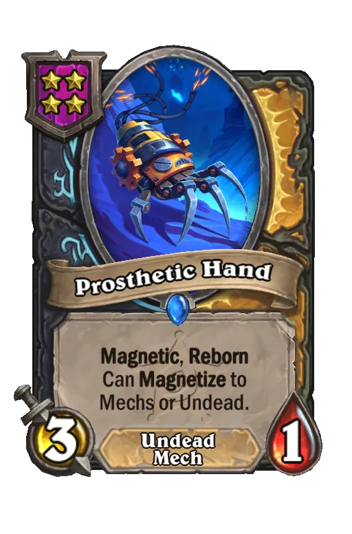 Card text: Magnetic, Reborn. Can Magnetize to Mechs and Undead.