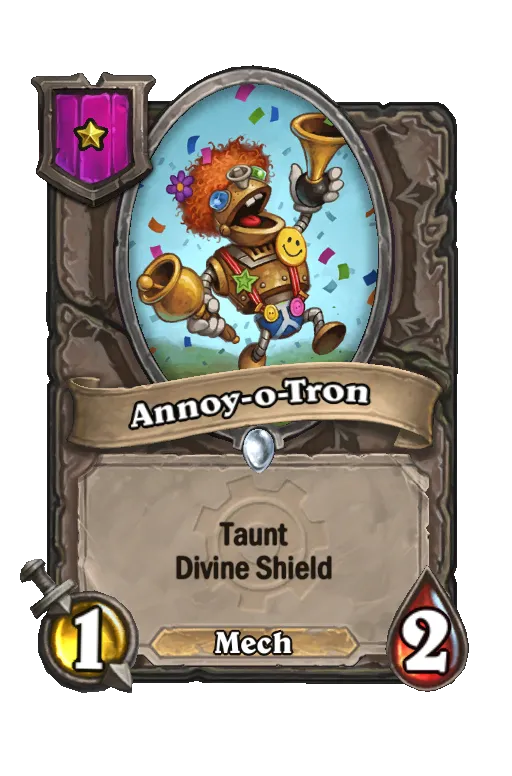 Card text: Taunt Divine Shield