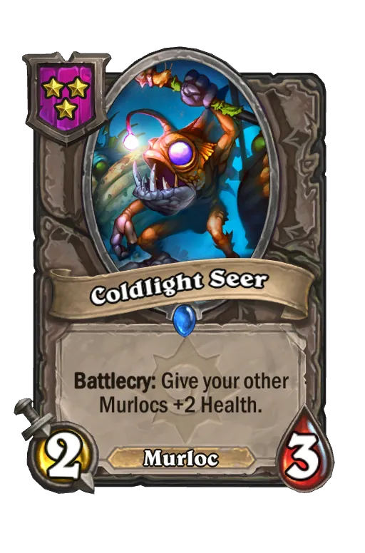 Card text: Battlecry: Give your other Murlocs +2 Health.