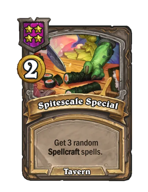 Spitescale Special: Get 3 random Spellcraft spells.