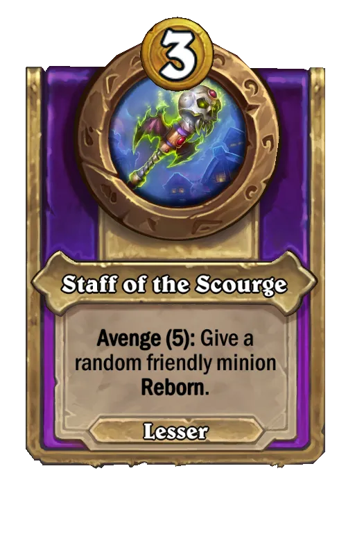 Avenge (5): Give a random friendly minion Reborn.